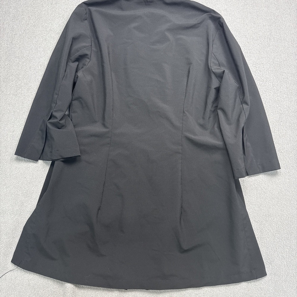 Noel Asmar Urban Fusion Tunic Spa Uniform Full-Zip Pockets Black Size Small - Picture 6 of 6